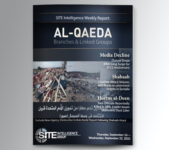​Weekly inSITE on Al-Qaeda for September 16-22, 2021