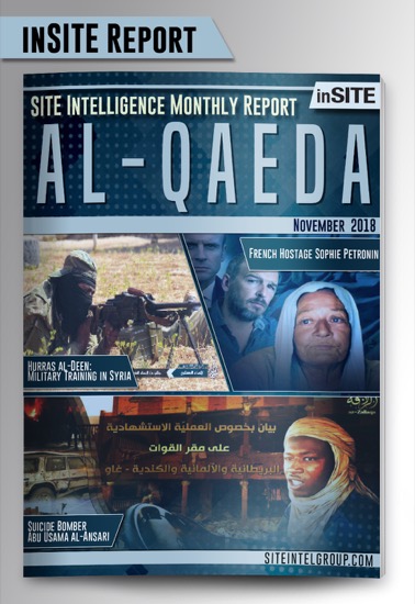 Monthly inSITE Report on Al-Qaeda for November 2018