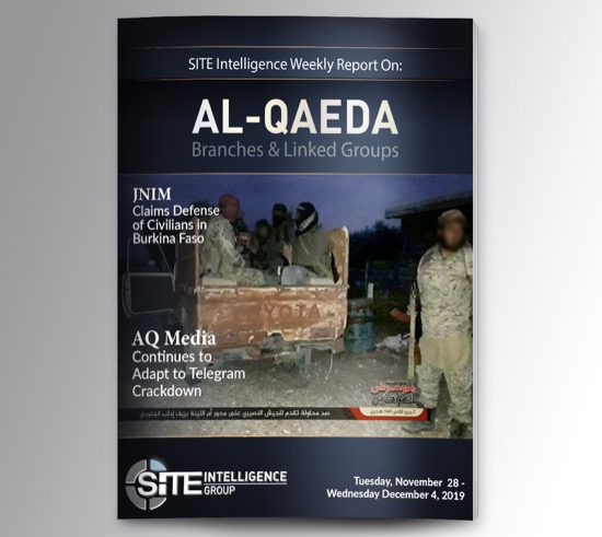 Weekly inSITE on al-Qaeda for November 28-December 4, 2019