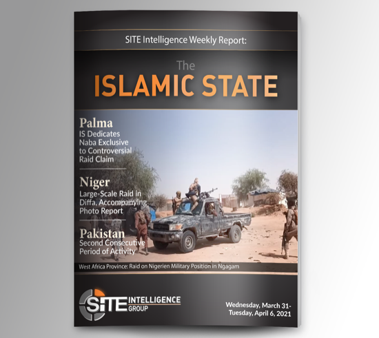 Weekly inSITE on the Islamic State for March 31-April 6, 2021