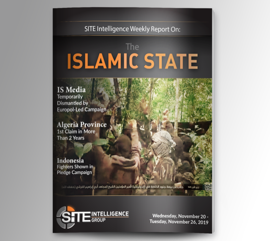 Weekly inSITE on the Islamic State for November 20-26, 2019