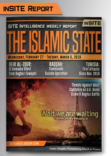 Weekly inSITE on the Islamic State for February 27-March 5, 2019