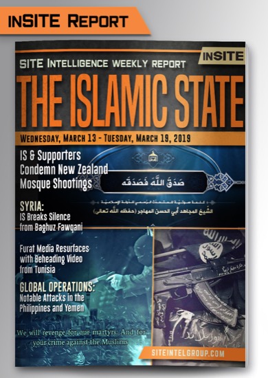 Weekly inSITE on the Islamic State for March 13-19, 2019