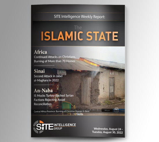 Weekly inSITE on the Islamic State for August 24-30, 2022