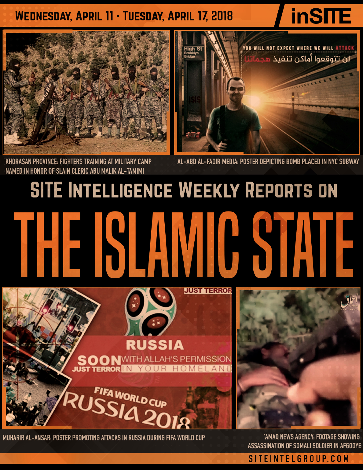 Weekly inSITE on the Islamic State for April 11-17, 2018