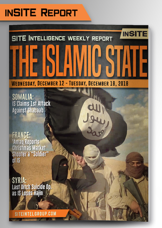 Weekly inSITE on the Islamic State for December 12-18, 2018