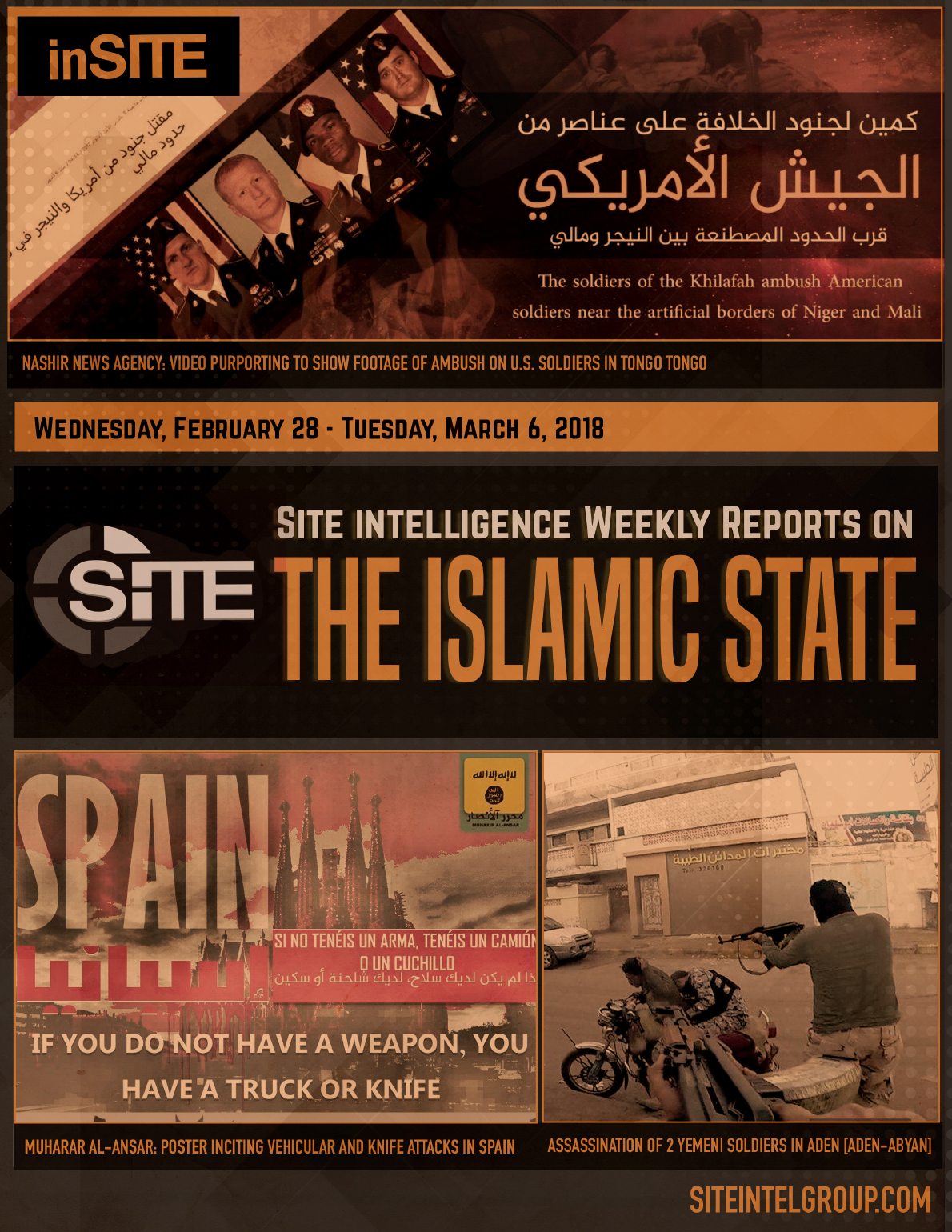 Weekly inSITE on the Islamic State for February 28-March 6, 2018