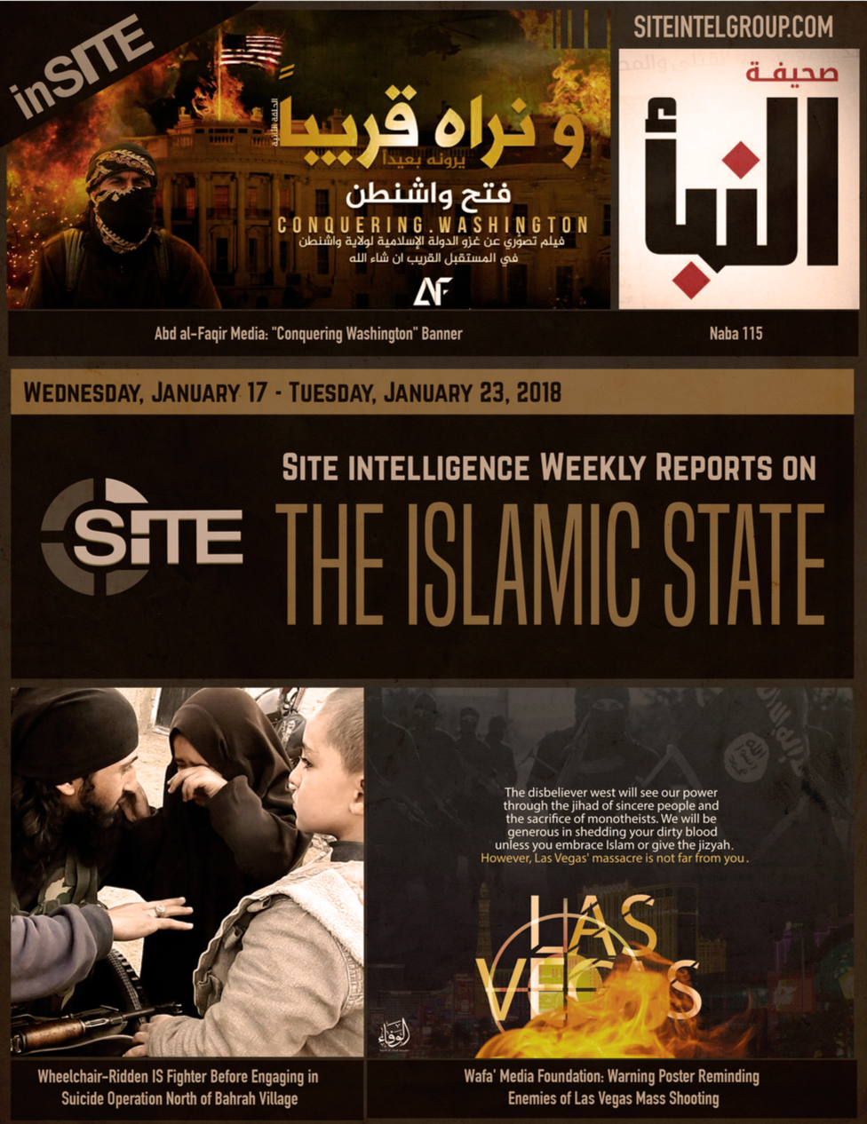 Weekly inSITE on the Islamic State, January 17-23, 2018