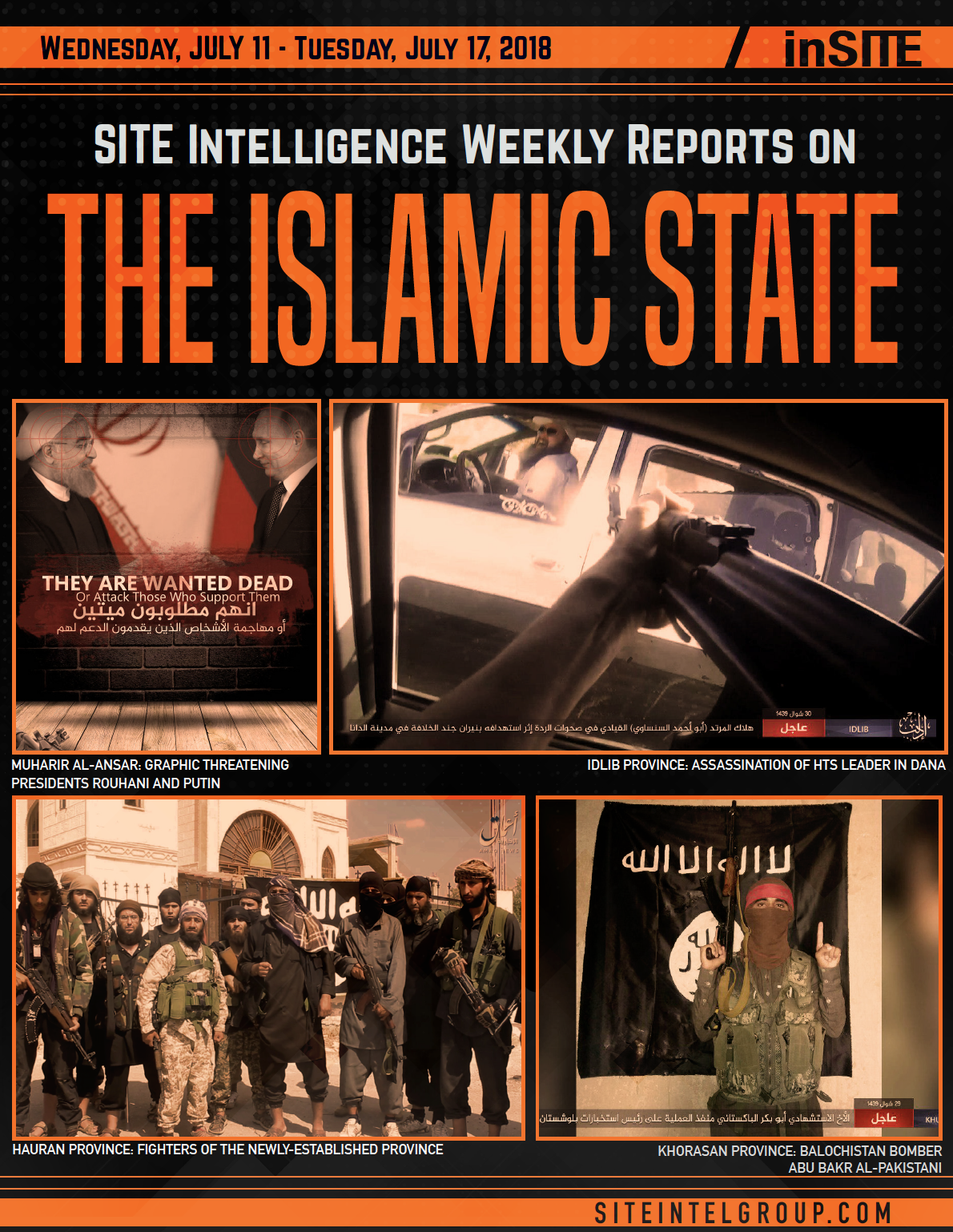 Weekly inSITE on the Islamic State for July 11-17, 2018