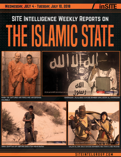 Weekly inSITE on the Islamic State for July 4-10, 2018
