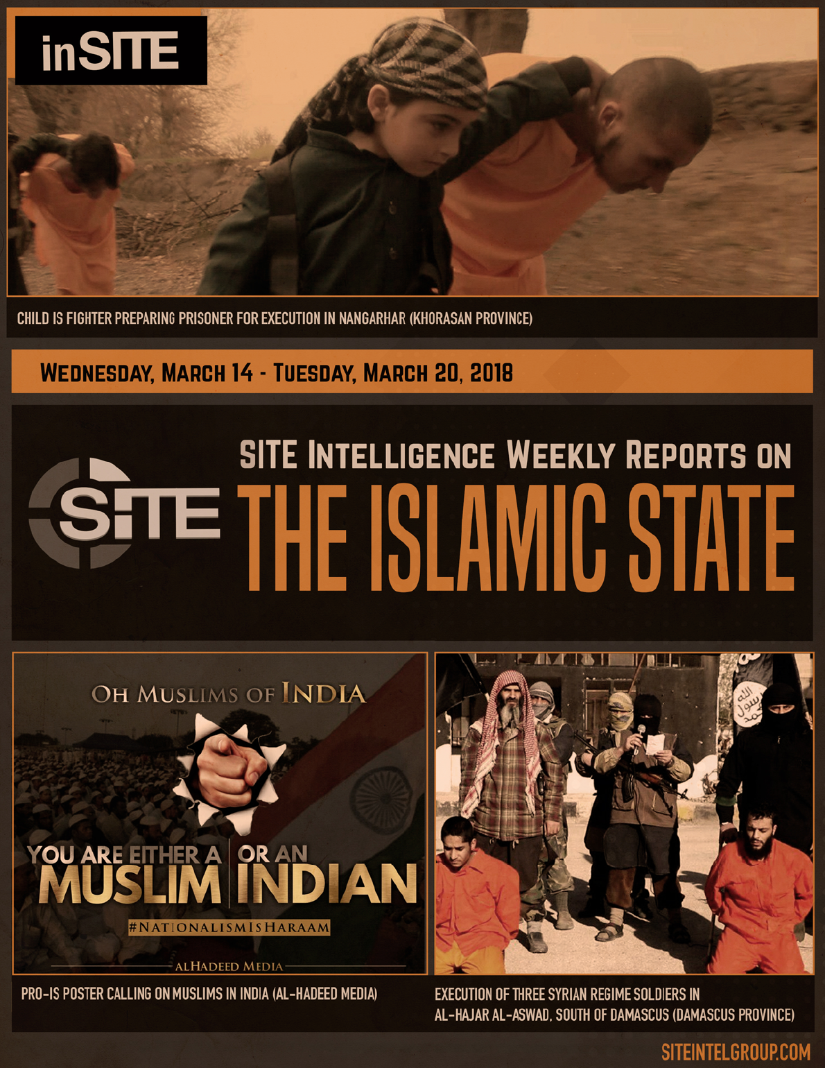 Weekly inSITE on the Islamic State for March 14-20, 2018