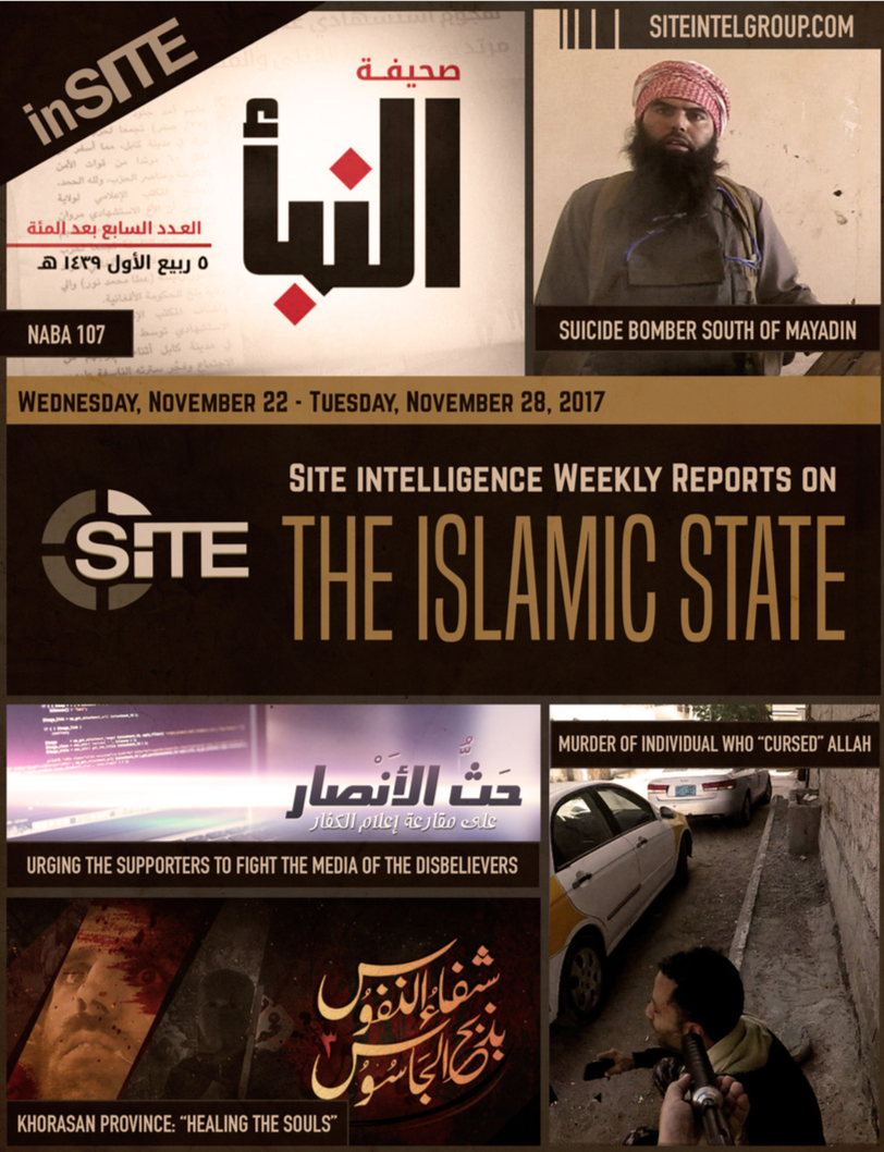Weekly inSITE on the Islamic State, November 22-28
