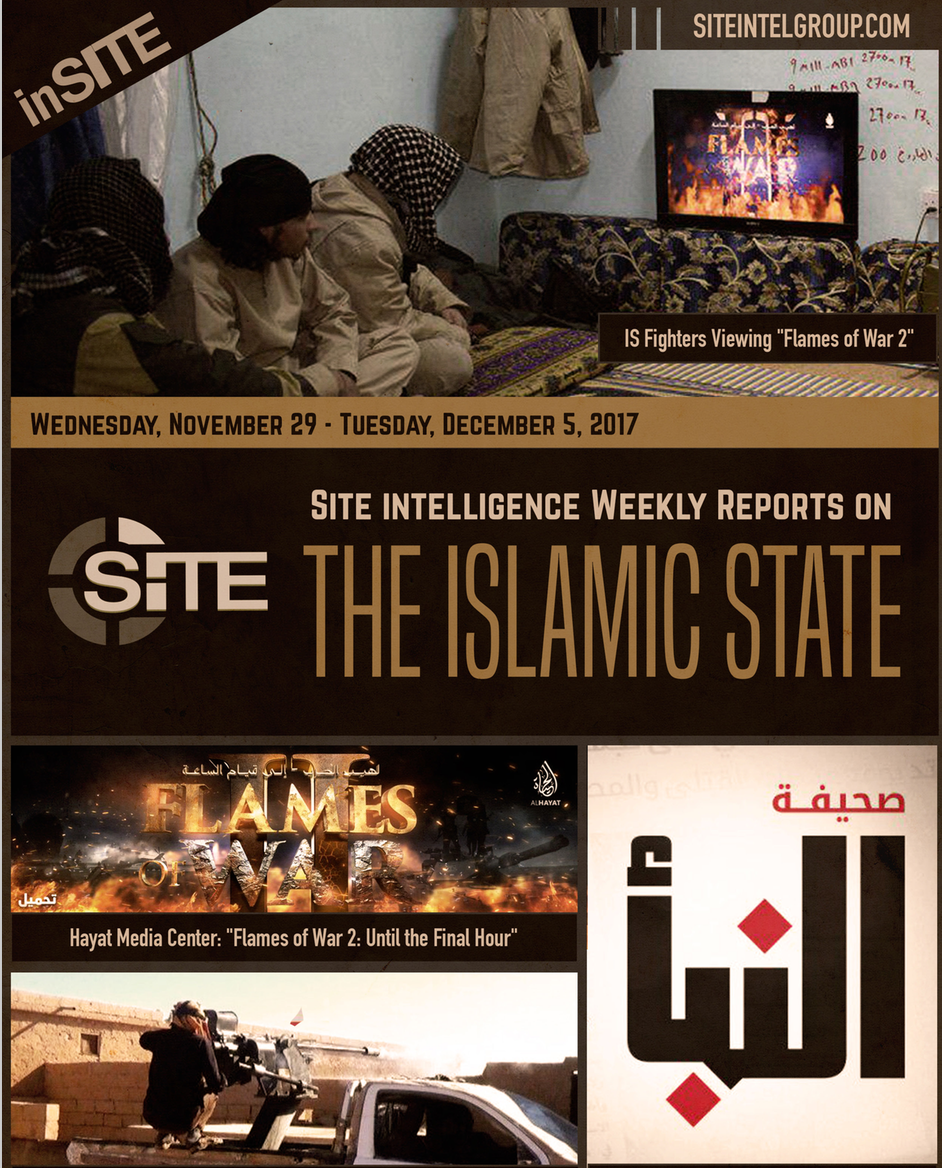 Weekly inSITE on the Islamic State, November 29-December 5