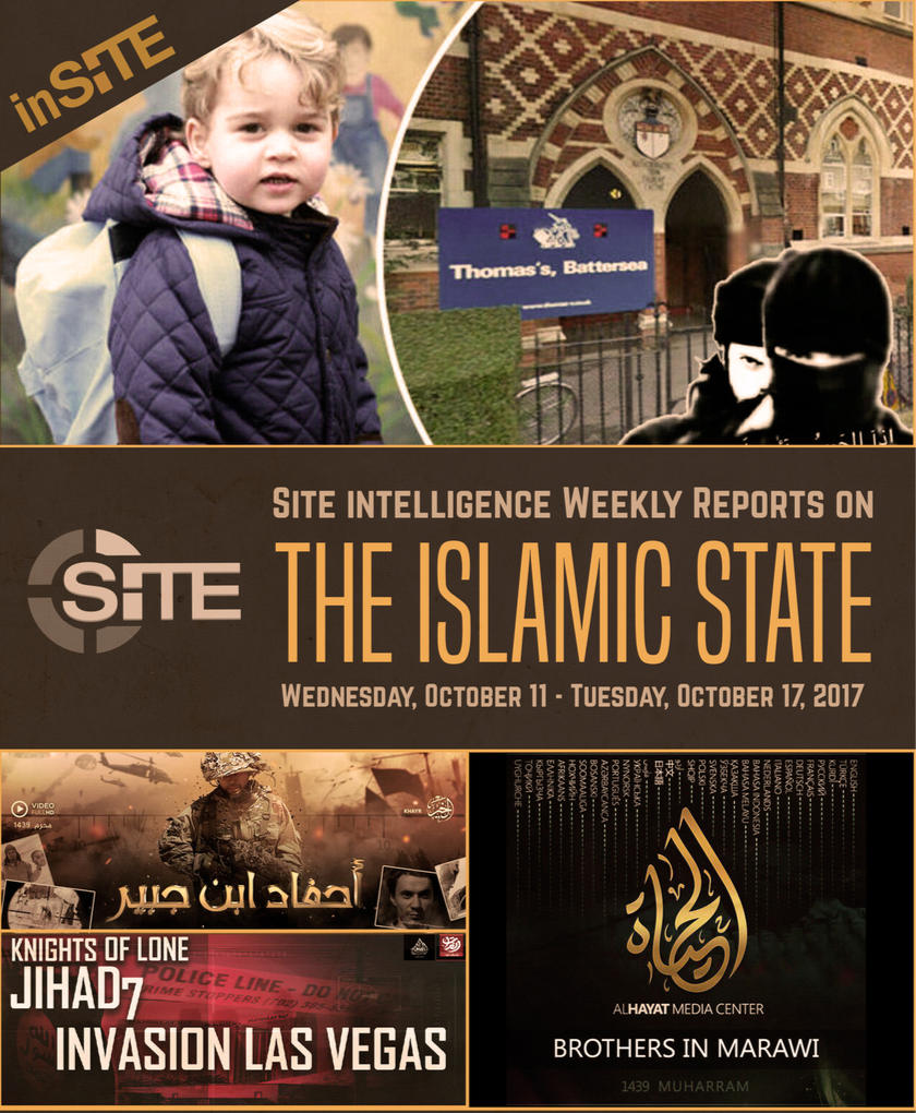Weekly inSITE on the Islamic State, October 11-17