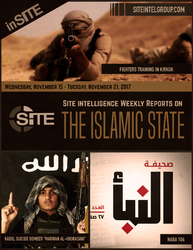 Weekly inSITE on the Islamic State, November 15 - 21, 2017