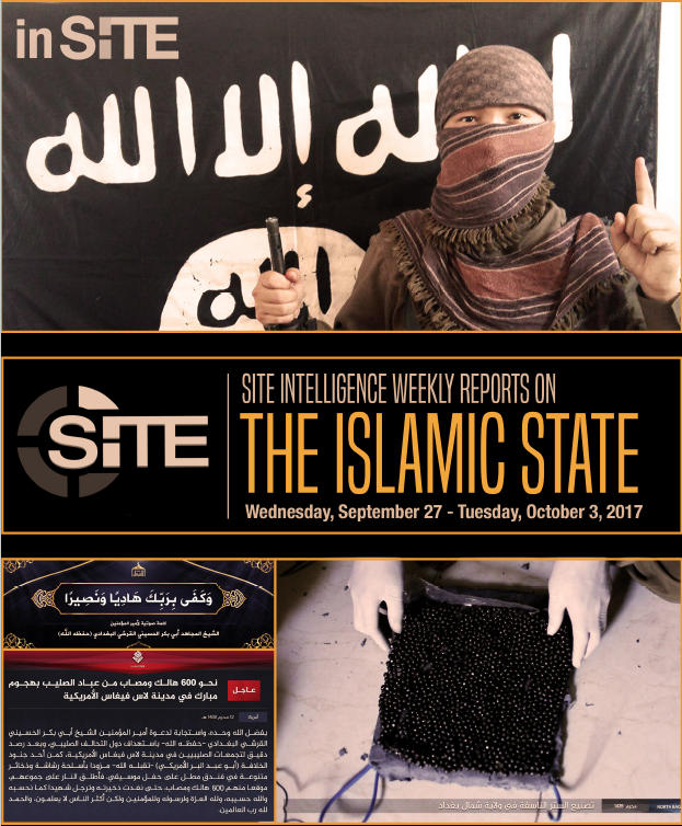 Weekly inSITE on the Islamic State, September 27 - October 3, 2017