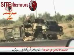 site-institute---2-1-06---the-islamic-army-in-iraq-issues-a-video-of-bombing-a-humvee-and-the-wreckage-aftermath