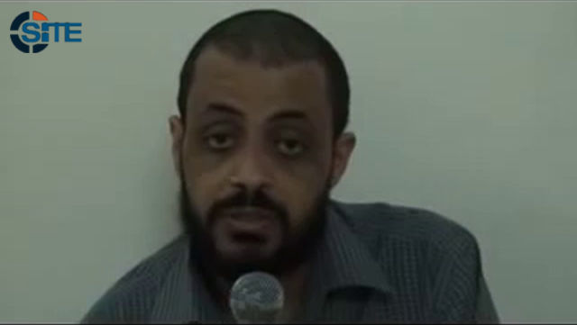 A video was released showing the accused spy Amin Abdullah Muhammad al-Mu&#39;alimi confessing about his working for the American intelligence and placing ... - spy