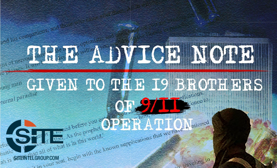 Jihadist Releases Compilation of Zawahiri Quotes and 9 11 Note Offering Spiritual and Methodological Advice for Attacks
