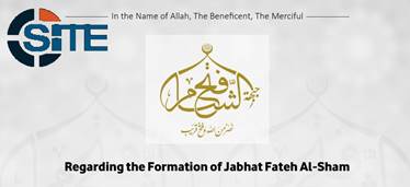 Jabhat Fath al Sham Claims NF AQ Split Part of Necessary Phase Toward Opposition Unity