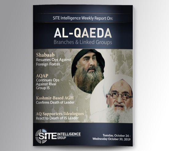 Weekly inSITE on al-Qaeda for October 24-30, 2019
