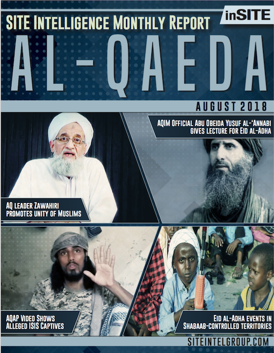 inSITE Report on Al-Qaeda, August 2018