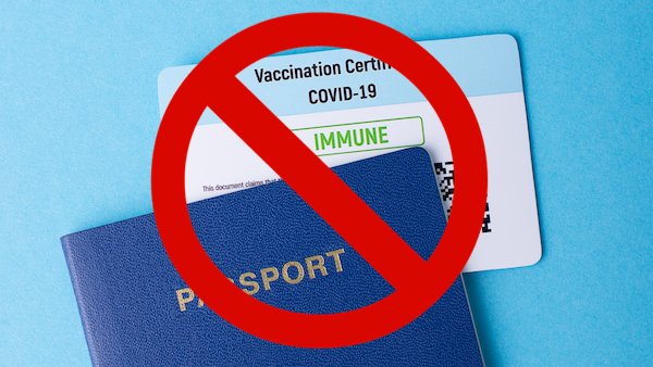 passport vaccination certificate blue table dispatch
