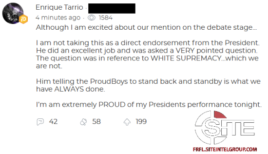 tarrio endorsement