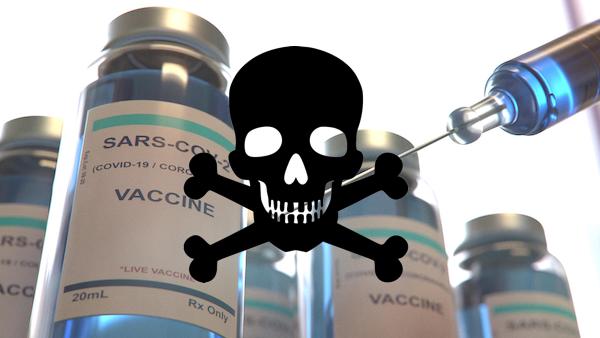 vaccine coronavirus pandemic skull and crossbones