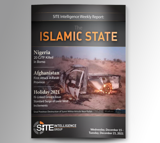 Weekly inSITE on the Islamic State for December 15-21, 2021