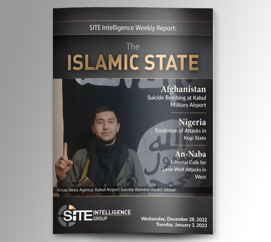 Weekly inSITE on the Islamic State for December 28, 2022-January 3, 2023