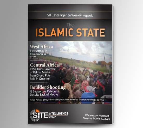 ​Weekly inSITE on the Islamic State for March 24-30, 2021
