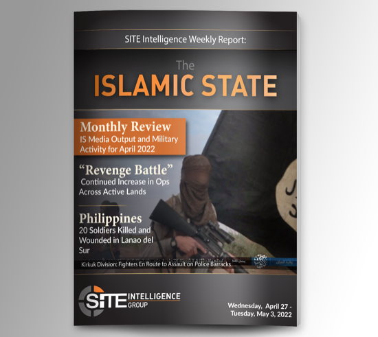 Weekly inSITE on the Islamic State for April 27-May 3