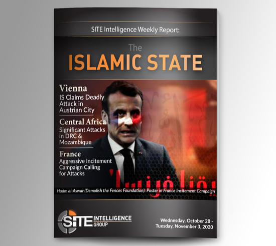 Weekly inSITE on the Islamic State for October 28-November 3, 2020