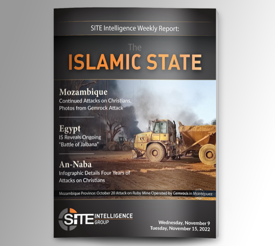 ​Weekly inSITE on the Islamic State for November 9-15, 2022