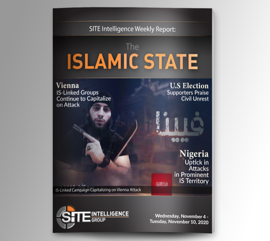 Weekly inSITE on the Islamic State for November 4-10, 2020