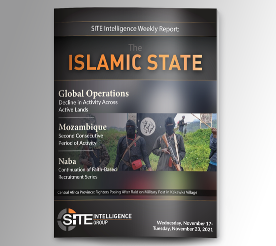 Weekly inSITE on the Islamic State for November 17-23, 2021