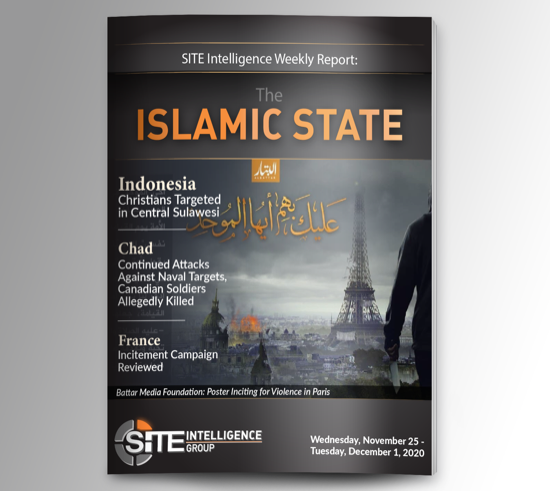 Weekly inSITE on the Islamic State for November 25-December 1, 2020
