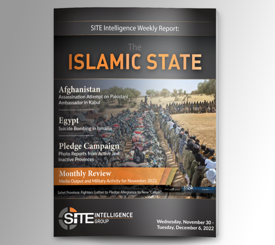 Weekly inSITE on the Islamic State for November 30-December 6, 2022