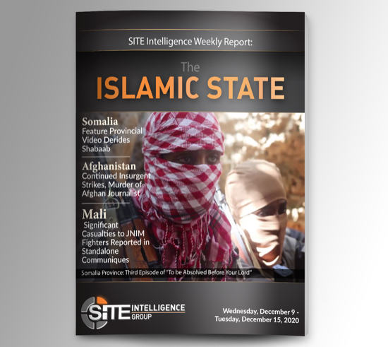 Weekly inSITE on the Islamic State for December 9-15, 2020