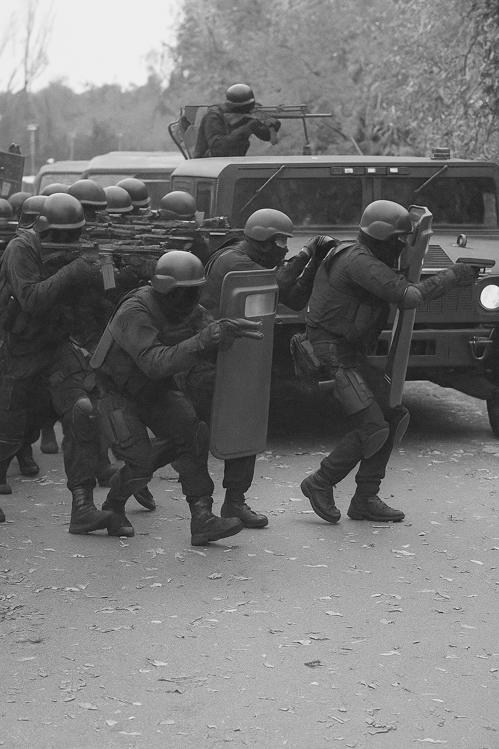 soldiers in formation