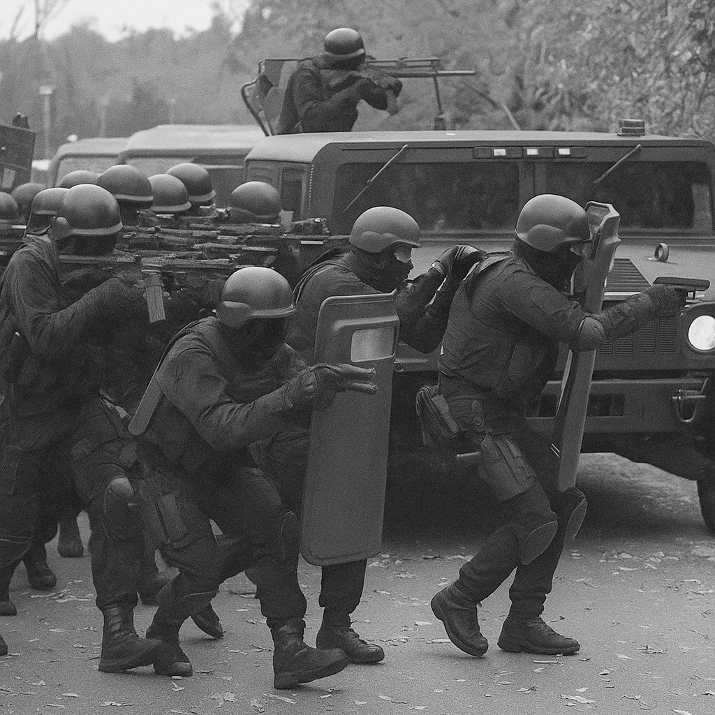 soldiers in formation