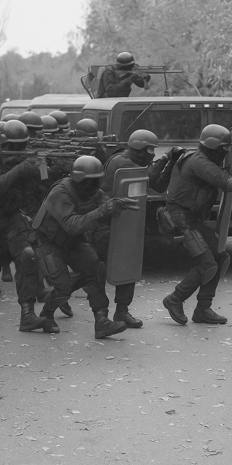 soldiers in formation